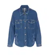 Liu •jo Denim Jacket With Chest And Side Pockets In Blue