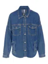 Liu •jo Denim Jacket With Chest And Side Pockets In Blue
