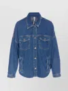 Liu •jo Denim Jacket With Chest And Side Pockets
