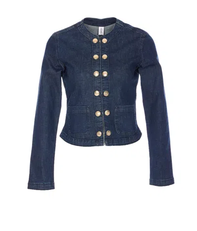 Liu •jo Liu Jo Jacket With Double Buttons In Blue