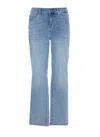 Liu •jo Liu Jo Distressed Slim Cropped Jeans In Denim