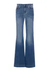 Liu •jo Liu Jo Authentic Dark Wash Flared Jeans In Denim