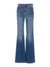 Liu •jo Liu Jo Authentic Dark Wash Flared Jeans In Medium Wash