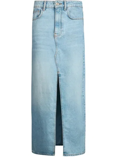 Liu •jo Maxirock Aus Denim In Blau