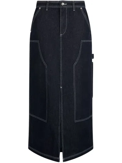 Liu •jo Denim Skirt In Blue