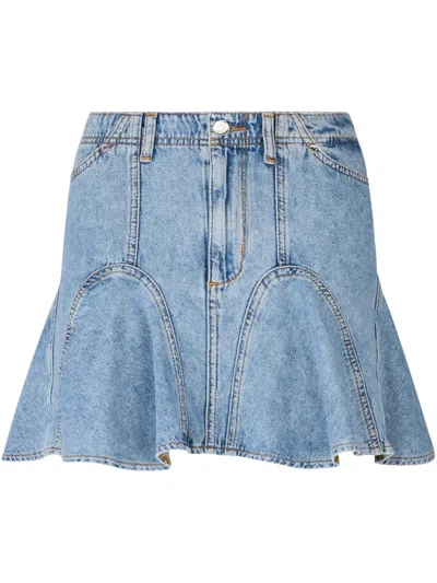 Liu •jo Denim Mini Skirt In Blue