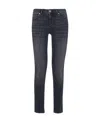 Liu •jo Denim Pants With Logo On The Back In Black