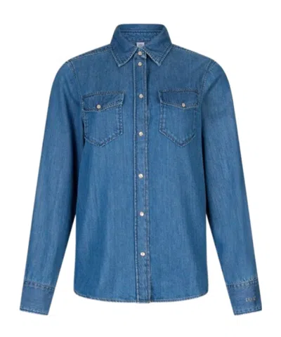 Liu •jo Denim Shirt In Blue