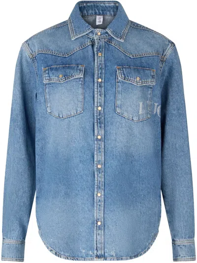 Liu •jo Denim Shirt In Blue