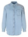 Liu •jo Denim Shirt In Blue