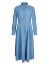 Liu •jo Denim Shirt Dress In Blue