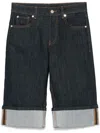 Liu •jo Denim Shorts In Blue