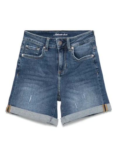 Liu •jo Denim Shorts In Blue