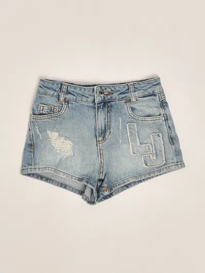Liu •jo Kids' Denim Shorts Shorts In Blue