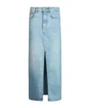 Liu •jo Maxirock Aus Denim In Blue