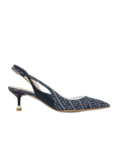 LIU •JO DENIM SLINGBACK PUMPS