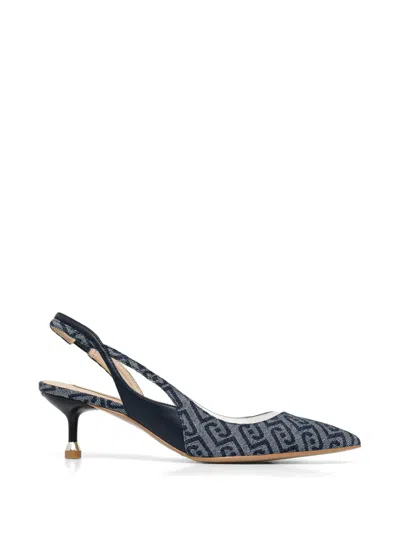 Liu •jo Denim Slingback Pumps In Multi