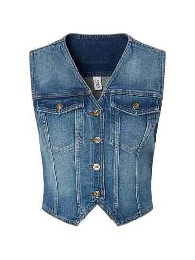 Liu •jo Denim Vest In Blue