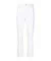 Liu •jo Detachable-belt Cropped Jeans In White