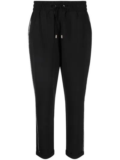 Liu •jo Drawstring Track Pants In Black