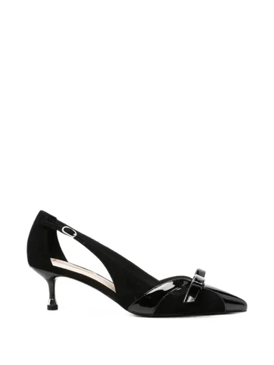Liu •jo Deva Bow-detail Slingback Pumps In Black