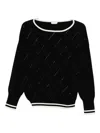 Liu •jo Liu Jo Boat-neck Sweater In Black