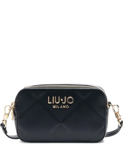 Liu •jo Diamond-pattern Cross Body Bag In Black