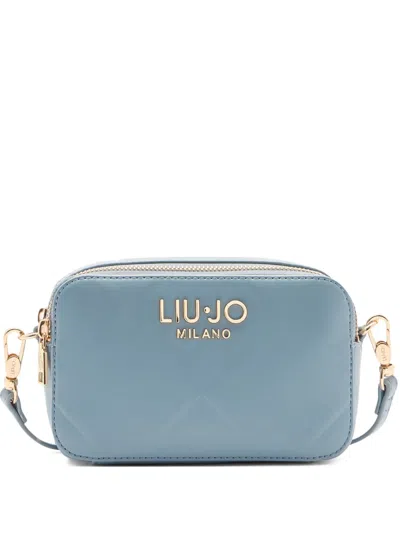 Liu •jo Diamond-pattern Cross Body Bag In Blue