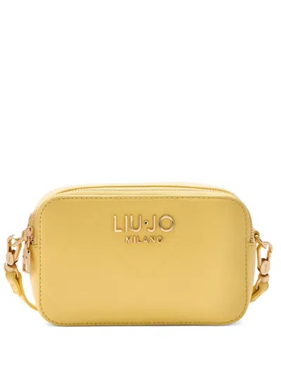 Liu •jo Diamond-pattern Cross Body Bag In Yellow