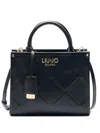 Liu •jo Diamond-pattern Tote Bag In Black