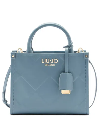 Liu •jo Diamond-pattern Tote Bag In Blue