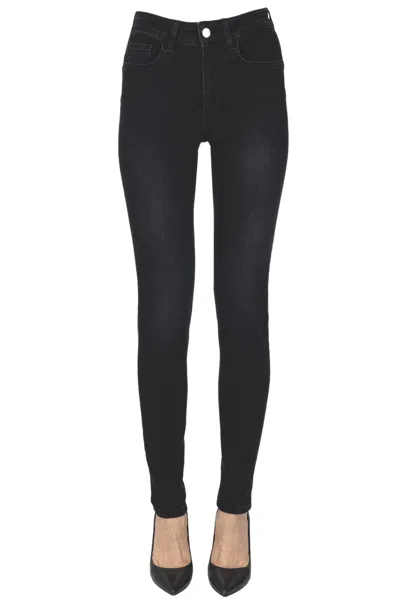 Liu •jo Mid-rise Bootcut Jeans In Black