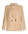 Liu •jo Double-breasted Beige Blazer