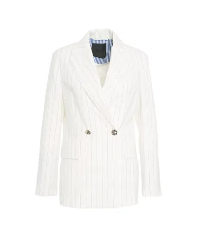 Liu •jo Liu Jo Double-breasted Blazer With Peaked Lapels
