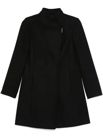 Liu •jo Double-breasted Coat In Negro