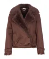 Liu •jo Liu Jo Double-breasted Coat In Brown