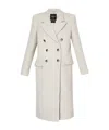 Liu •jo Double-breasted Coat In White