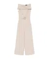 Liu •jo Double-breasted Jumpsuit In Nude