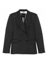 Liu •jo Tailored Grey Blazer With Double-breasted Front In Gray