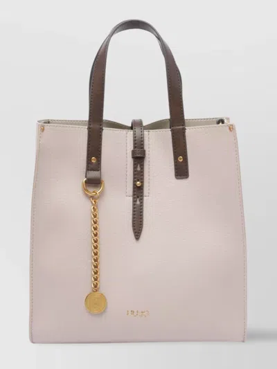 Liu •jo Double Handle Cross-body Bag With Chain Charm
