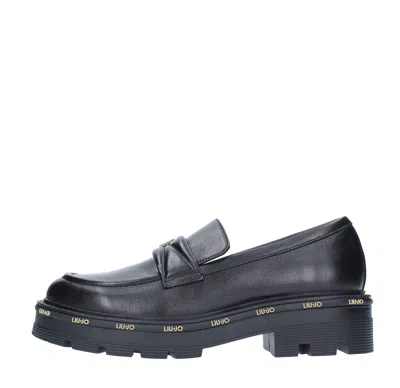 Liu •jo Dr. Martens Flat Shoes Black In Blue