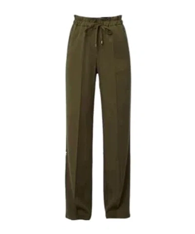 Liu •jo Drawstring Casual Pants In Green