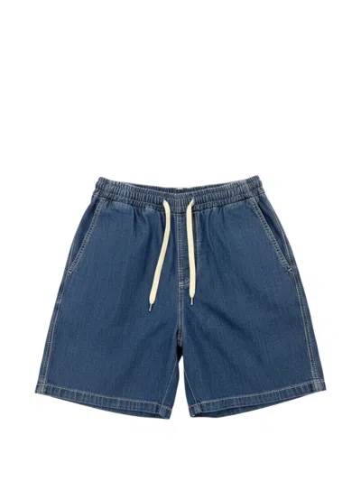 Liu •jo Drawstring Denim Shorts In Blue