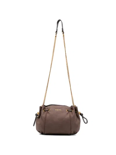 Liu •jo Drawstring-detail Shoulder Bag In Brown