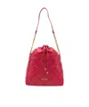 Liu •jo Diamond-quilting Bucket Bag In Red