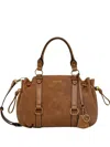 Liu •jo Drawstring Top Handle Satchel In Brown