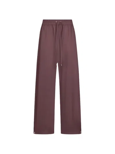 Liu •jo Drawstring Trousers In Brown