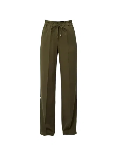 Liu •jo Drawstring Trousers In Green