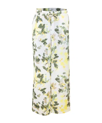 Liu •jo Liu Jo Drawstring Wide Leg Trousers In White