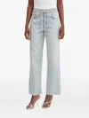 Liu •jo Drawstring-fastening Track Pants In Blue